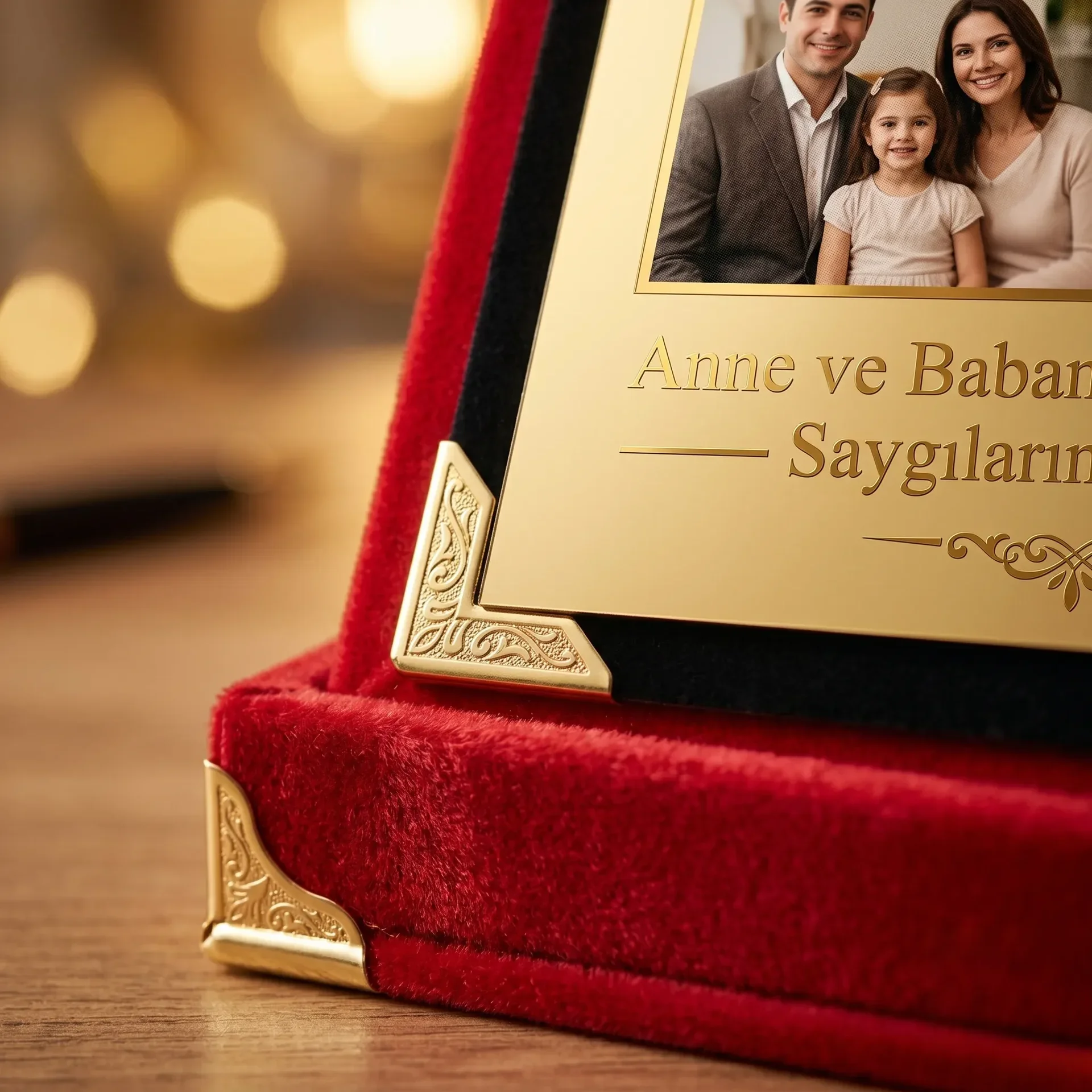 Kadife Albüm Plaket 2'li Paket — Fotoğraf Baskılı