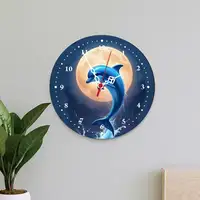 Yuvarlak Metal Duvar Saati 19,5 cm — Aile Fotoğraflı, İsim Yazılı